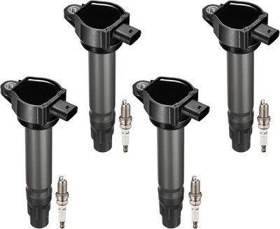 BDFHYK Ignition Coil Pack UF557 and Iridium Spark Plug BY481ZFR5F