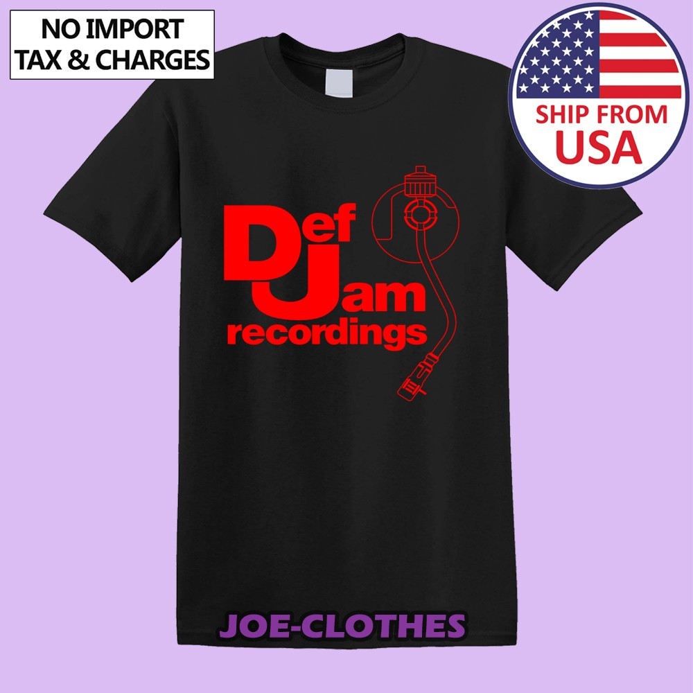 Def Jam Recordings Men's Black Size S-5XL