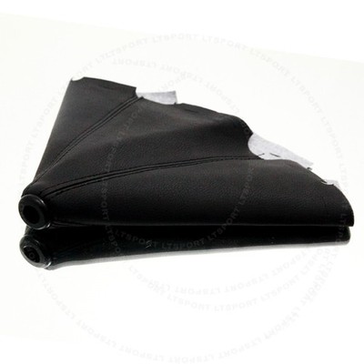 Fit Mitsubishi Auto Manual Transmission Shift Shifter Boot Black Leather Cover