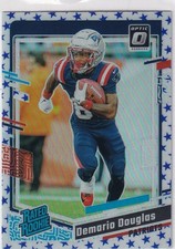2023 Panini Donruss Optic Stars Demario Douglas #300 RC Rookie Card Patriots. rookie card picture