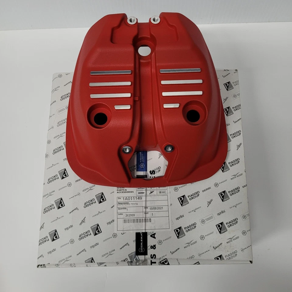 MOTO GUZZI OEM КРАСНЫЙ КОМПЛЕКТ КРЫШЕК КЛАПАНОВ * 1A011149 * V7, V85, V9 * 2017-2025 * НОВЫЙ * - Изображение 2 из 4