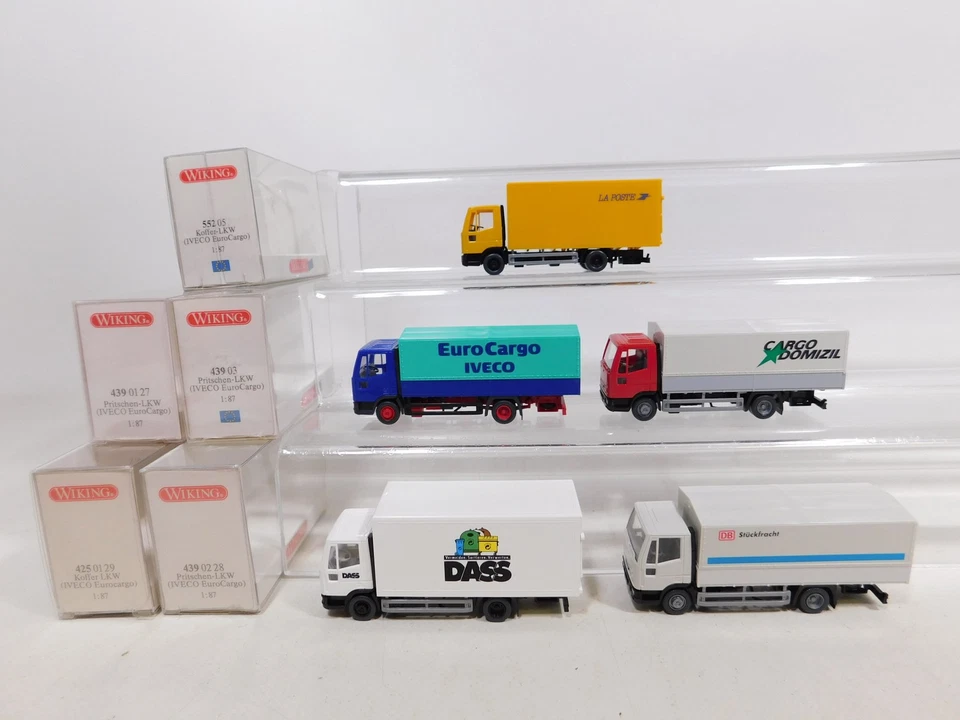5X Wiking H0 1:87 LKW Iveco 425 DASS 439 DB 552 Ecc Mint Box #DH564-0,5 - Immagine 2 di 4