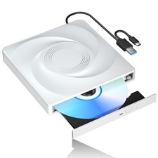 External CD/DVD Drive for Laptop, Portable USB 3.0 Disk Drive