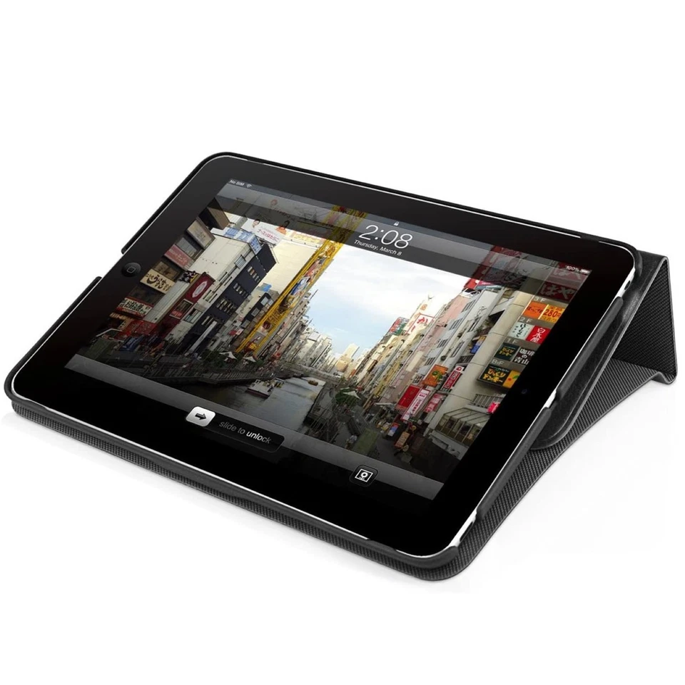 Macally Hülle Smart Cover Tasche Etui Ständer Bag für Apple iPad mini 1 2 Retina - Bild 4 von 4