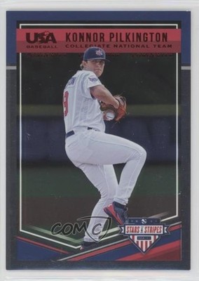 2018 USA Baseball Stars & Stripes Longevity Ruby /249 Konnor Pilkington #14 8go