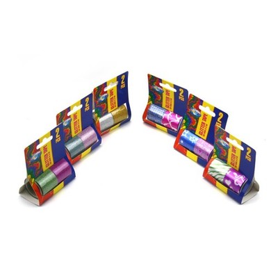 Centrum Glitzer Tape Klebeband Tesafilm Dekoband 2 x 30 mm x 3 m SORTIERT