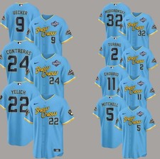 Men's Brewers 2026 World Series NL Champions Jersey S-5XL All Over Printed