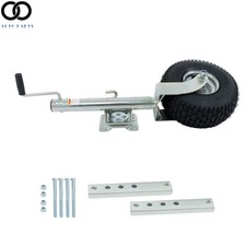 Trailer Jack With Pneumatic Tire 13.38in Beach Boat Trailer Jack Wheel Bolt-on
