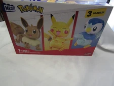 MEGA Pokemon Build & Show POKEMON Trio-583 Pieces/ 7+/New in Box/Ltd Edition
