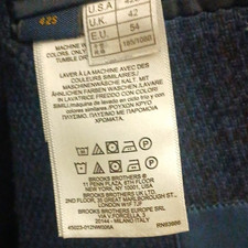 Brooks Brothers Regent Fit Wool Tweed Blue Plaid jacket 42R 35x34 Vintage