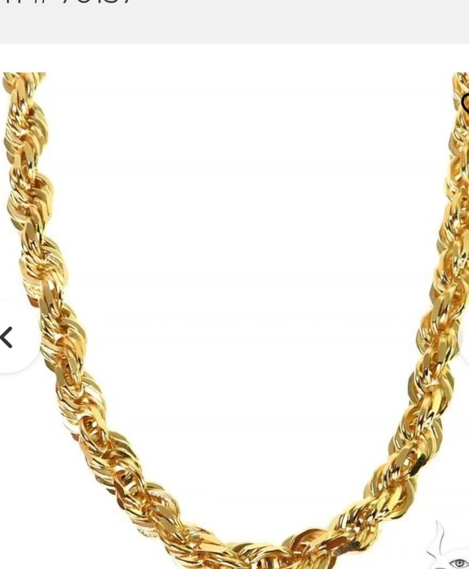 14k rope chain
