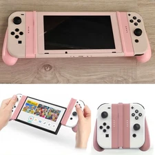 Pink Ergonomic Controller Handle Comfort Grip for Switch Joy Con Controller