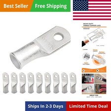 10pcs 4 Stud Tinned Copper Wire Lugs, Heavy Duty Battery Cable Ends,4 Guage R...