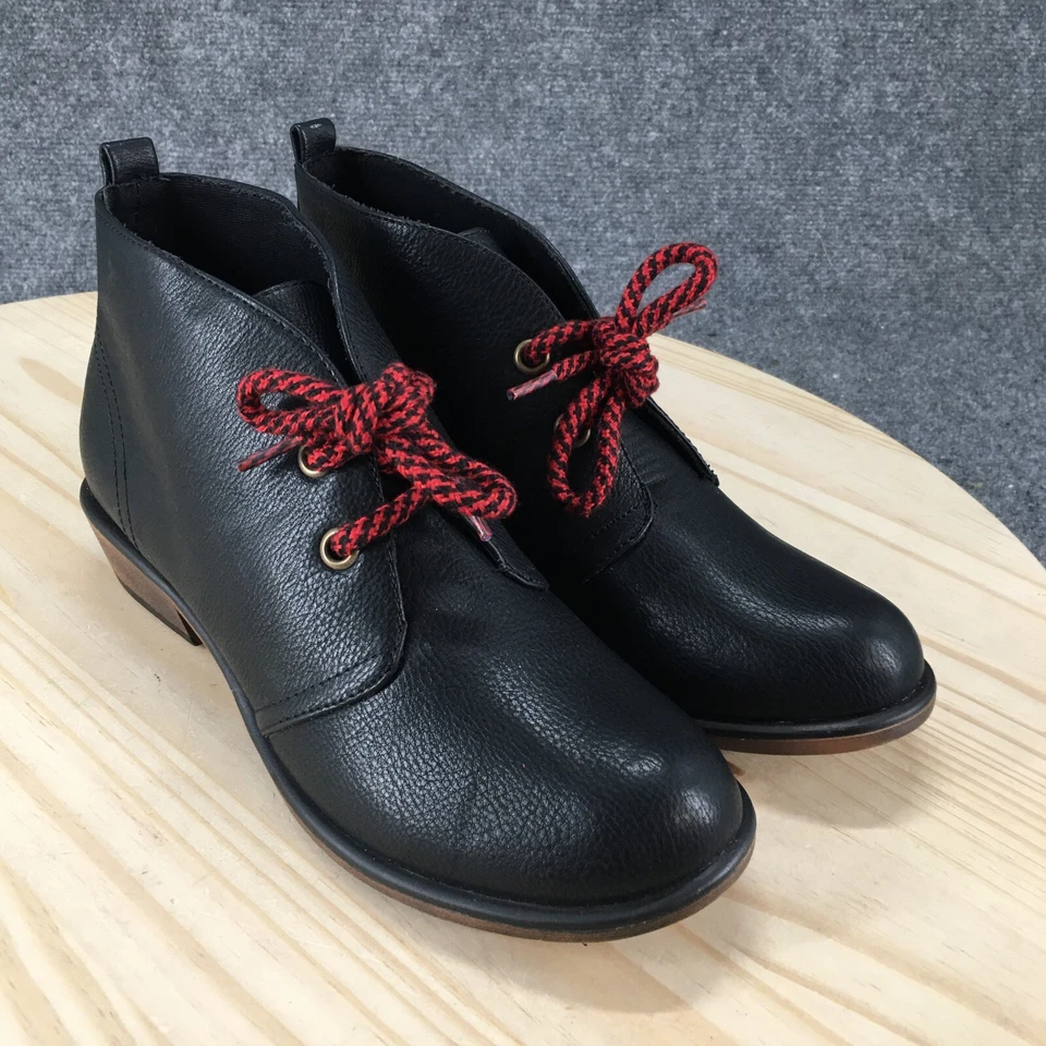 Dirty Laundry Boots Womens 8.5 Pitch Chukka Black Lace Up Casual Low Top Block - Image 3 of 4