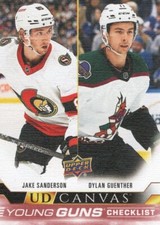 2022-23 Upper Deck Canvas YOUNG GUNS #C240 CL Jake Sanderson / Dylan Guenther