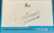 LIONWEI USB-C Triple-Display Docking Station New Sealed
