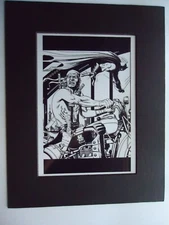2001 BATMAN GOTHAM KNIGHTS # 16 BRIAN BOLLAND BIKER COVER PRODUCTION ART ACETATE