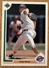 Andy Benes Upper Deck 1991 San Diego Padres Trading Card #275 Baseball MLB Vtg
