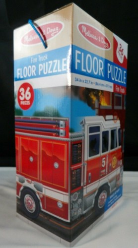 Melissa & Doug Bodenpuzzle 36 Teile Feuerwehrauto 34" x 22,7" Alter 3+ - Bild 2 von 5