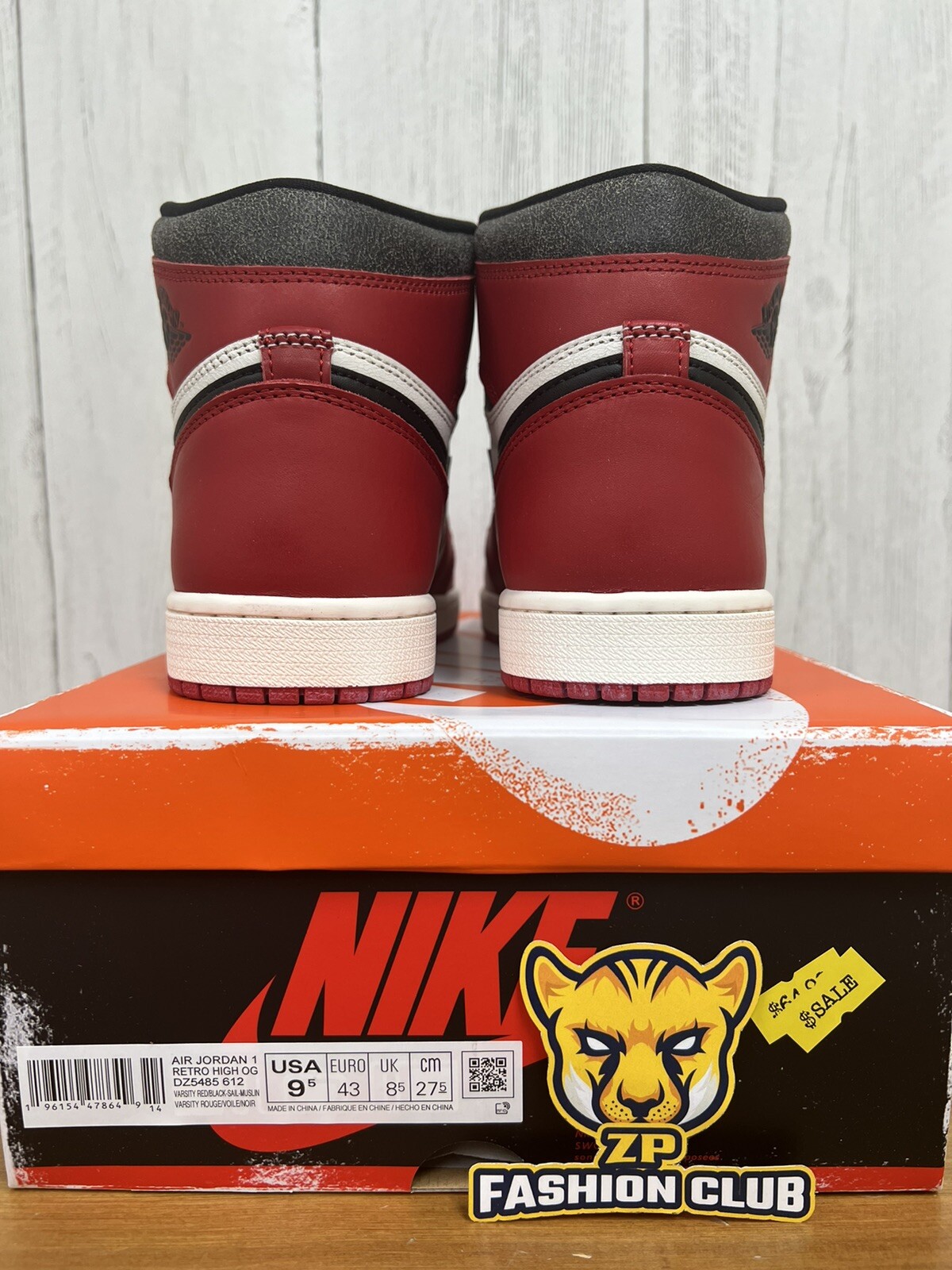 Jordan 1 Retro High OG Lost and Found Chicago Men DZ5485-612 GS FD1437-612 - Picture 5 of 9