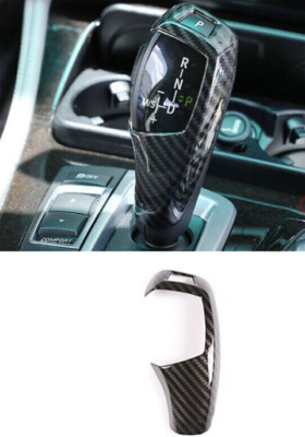 For BMW F20 F21 F22 F23 Carbon Fiber Car Center Gear Shift Lever Knob Cover Trim