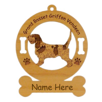 GBGV Grand Basset Griffon Vendeen Ornament Personalized With Your Dogs Name 3283