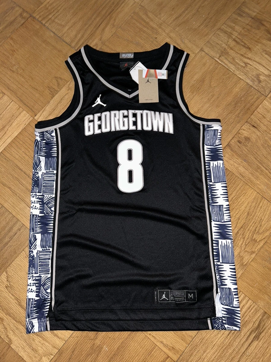 Nike Jordan Georgetown Hoyas Black Elite Basketball Jersey SZ M DH7917-010  $110