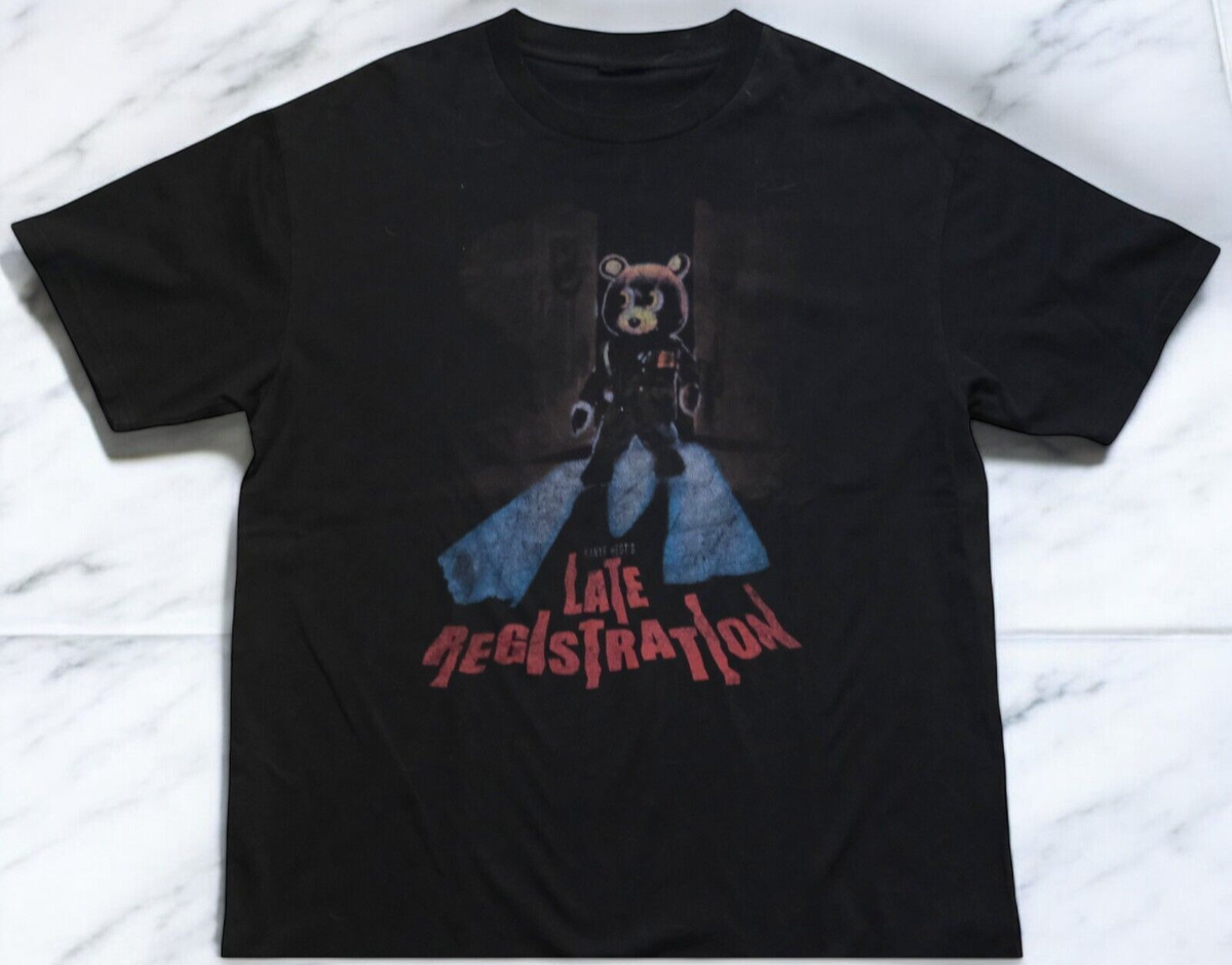 Vintage 2005 Kanye West Late Registration Bear Graphic Tee Large 