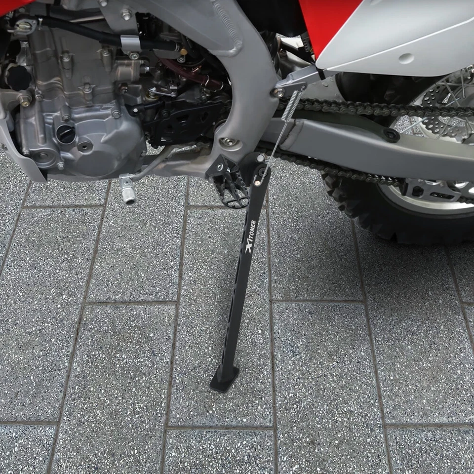 Aluminium Motorcycle Side Kickstand Leg Fit For Honda CRF450R 2002-2013 2012 - Image 2 of 4
