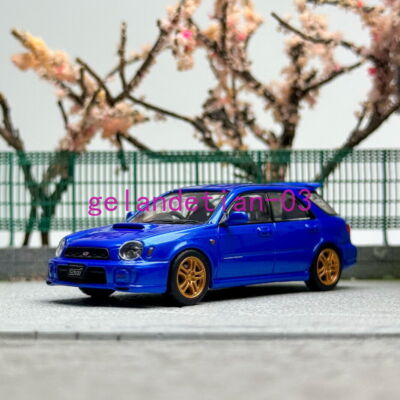 Furuya 1/64 Scale Subaru Impreza WRX STI VII 7 Wagon Blue Diecast