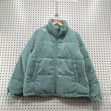 Koolaburra Ugg Corduory Puffer Jacket Womens Large Pastel Green 24x26