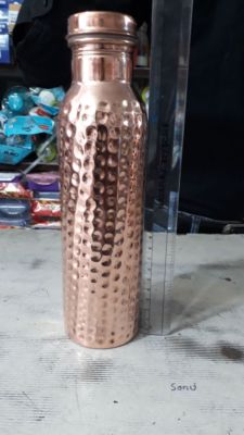Copper Water Bottle Good For Health 750 ML Energized By Chanting Surya Mantras