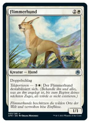 Magic the Gathering - Flimmerhund #003 AFR - DE NM MtG