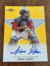 SERGIO GUERRA 2020 Leaf Perfect Game AUTOGRAPH #14/25 UTRGV ALVIN CC TEXAS