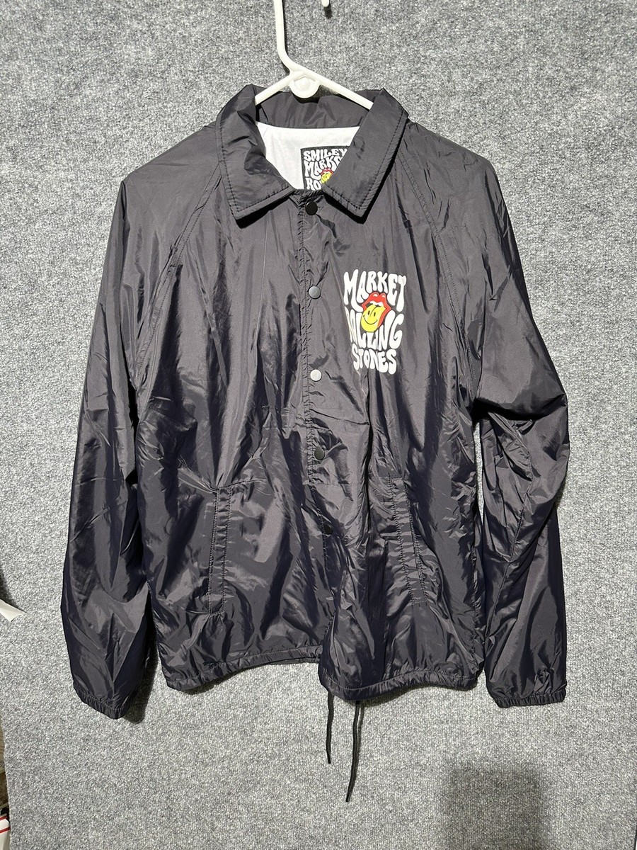Smiley Chinatown Market Rolling Stones Wind Breaker Jacket