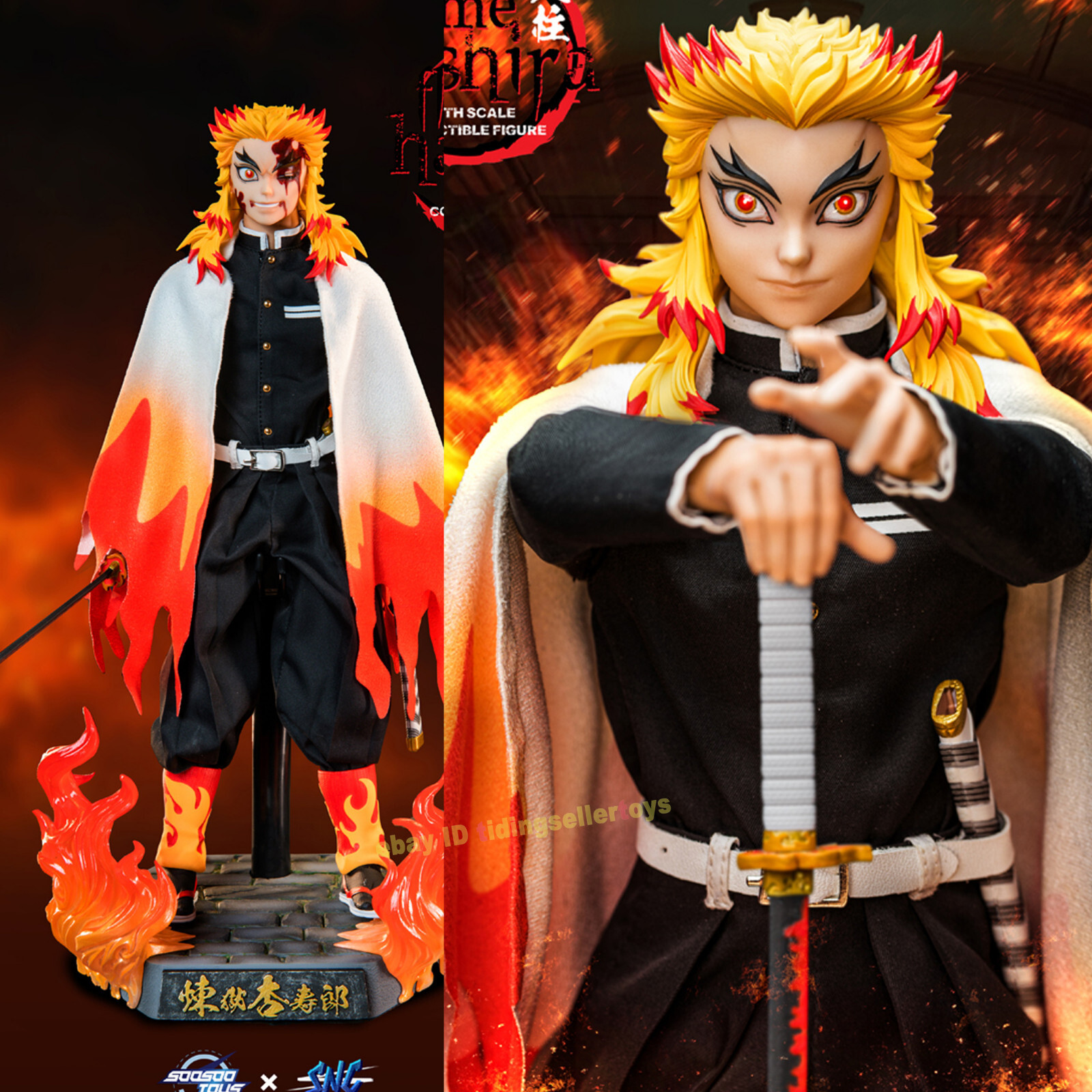 Soosootoys Rengoku Kyoujurou Demon Slayer 1/6 Action Figure Collectible 12''