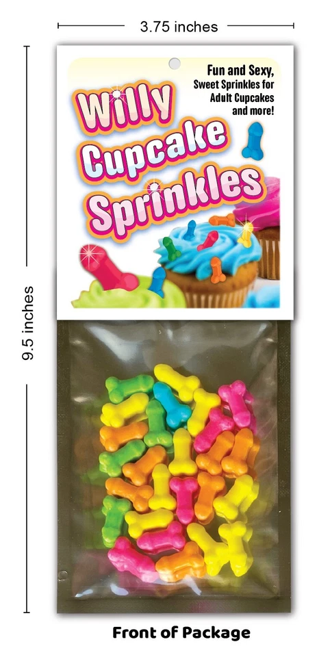 3 PK Willy Cupcake Sprinkles Dick Penis ADULT Cake Decoration Party Bachelorette - Image 3 of 4