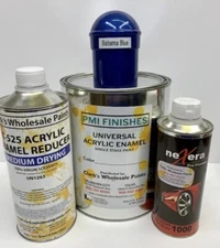 Bahama Blue Gallon Kit Single Stage ACRYLIC ENAMEL Car Auto Paint Kit