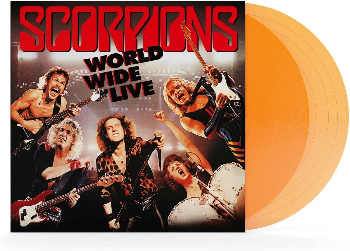 Scorpions World Wide Live Doppio Vinile Lp 180 Grammi Colorato Arancione Nuovo