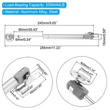 44LB/200N Gas Struts, 10.4 Inch Spring Shocks Lift Support for RV Overhead,2 Set