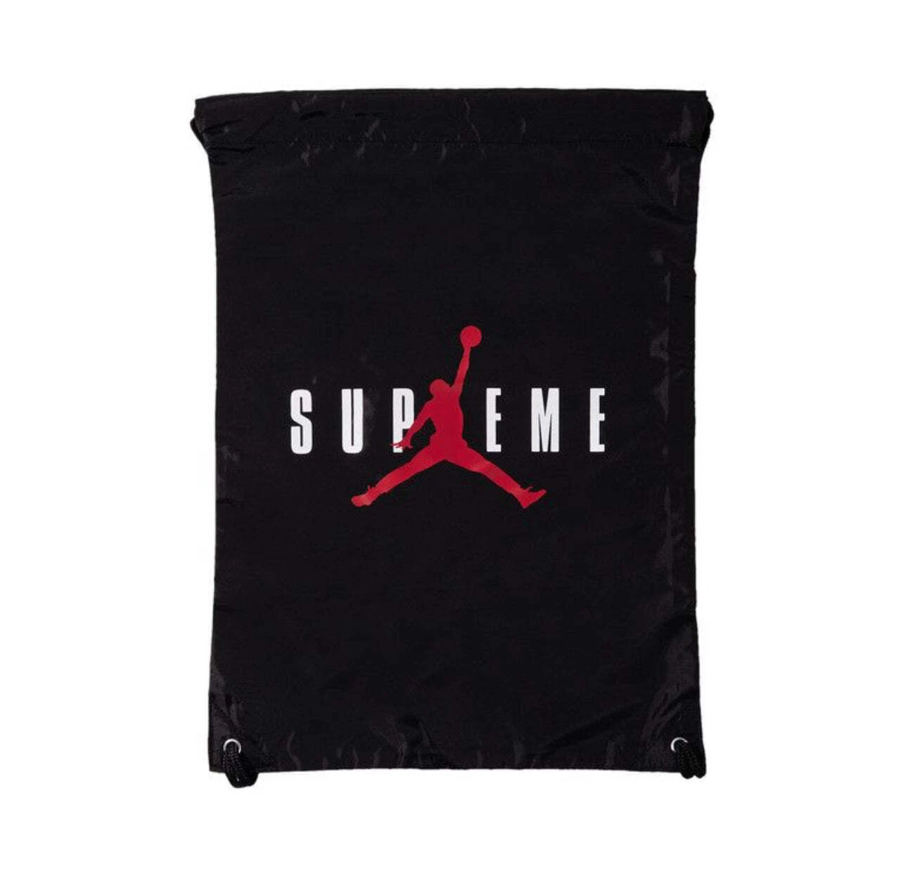 Sac à cordon Supreme x Jordan taille unique couleur noir (neuf)