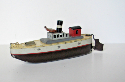 Bateau Remorqueur Miniature Fleischmann ? – Fabrication Allemande – En Métal