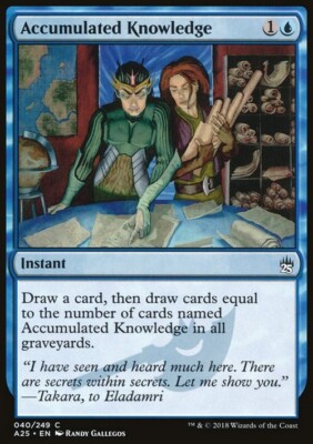 Akkumuliertes Wissen ~ Masters 25 [ Excellent ] [ Magic MTG ]