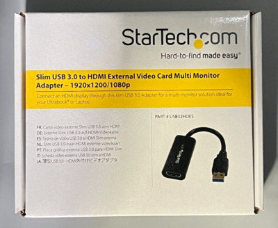 StarTech Slim USB 3.0 to HDMI Video Adapter (USB32HDES)