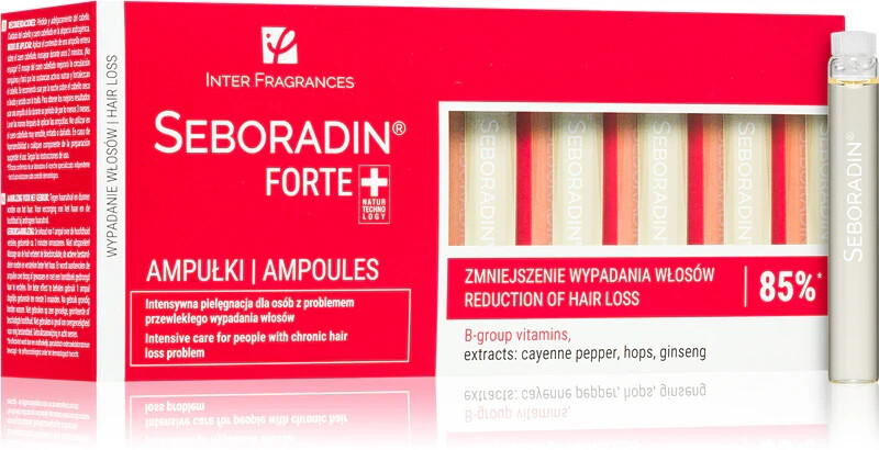 Seboradin Ampoules Forte Traitement Contre la Chute de cheveux formule concentrée 20 ampoules