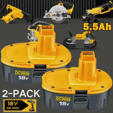  2PACK 18V For Dewalt 18 VOLT DC9096 DC9098 Ni-MH Battery DC9099 Replacement  