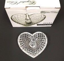 NEW CLEAR CRYSTAL HEART SHAPE JEWELRY RING HOLDER  325284-GB