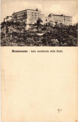 CPA AK MONTECASSINO Lato occidentale della Badia ITALY (545404)