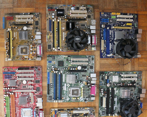 10 Motherboards Asus Foxconn HP MSI Gigabyte Job Lot (Untested, See Description) - Afbeelding 2 van 4