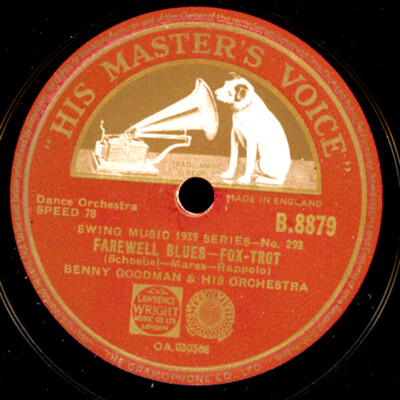 BENNY GOODMAN ORCH. Farewell Blues / Bach goes to town   Schellackplatte X3866